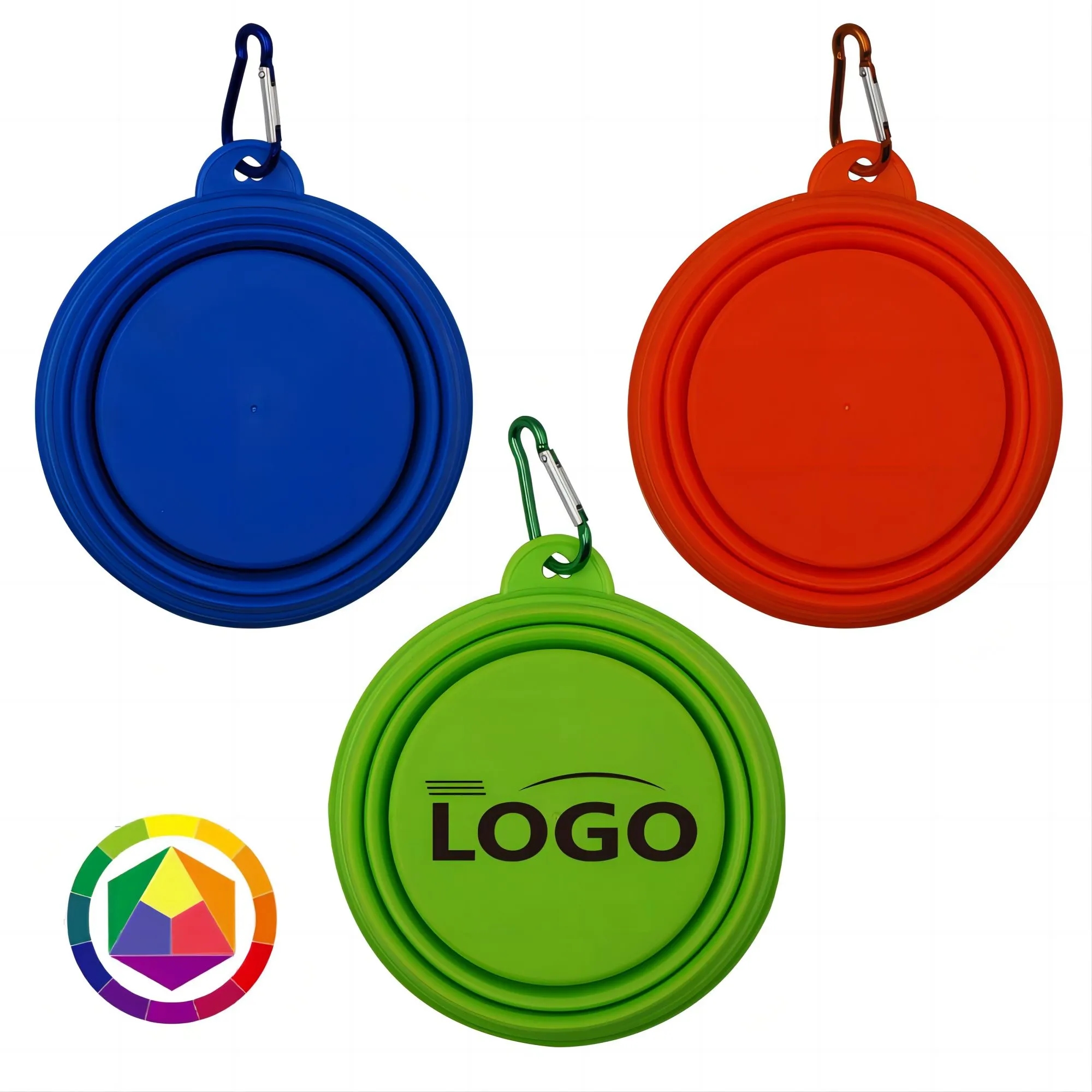 Full Color Folding Pet Dog Bowl 4