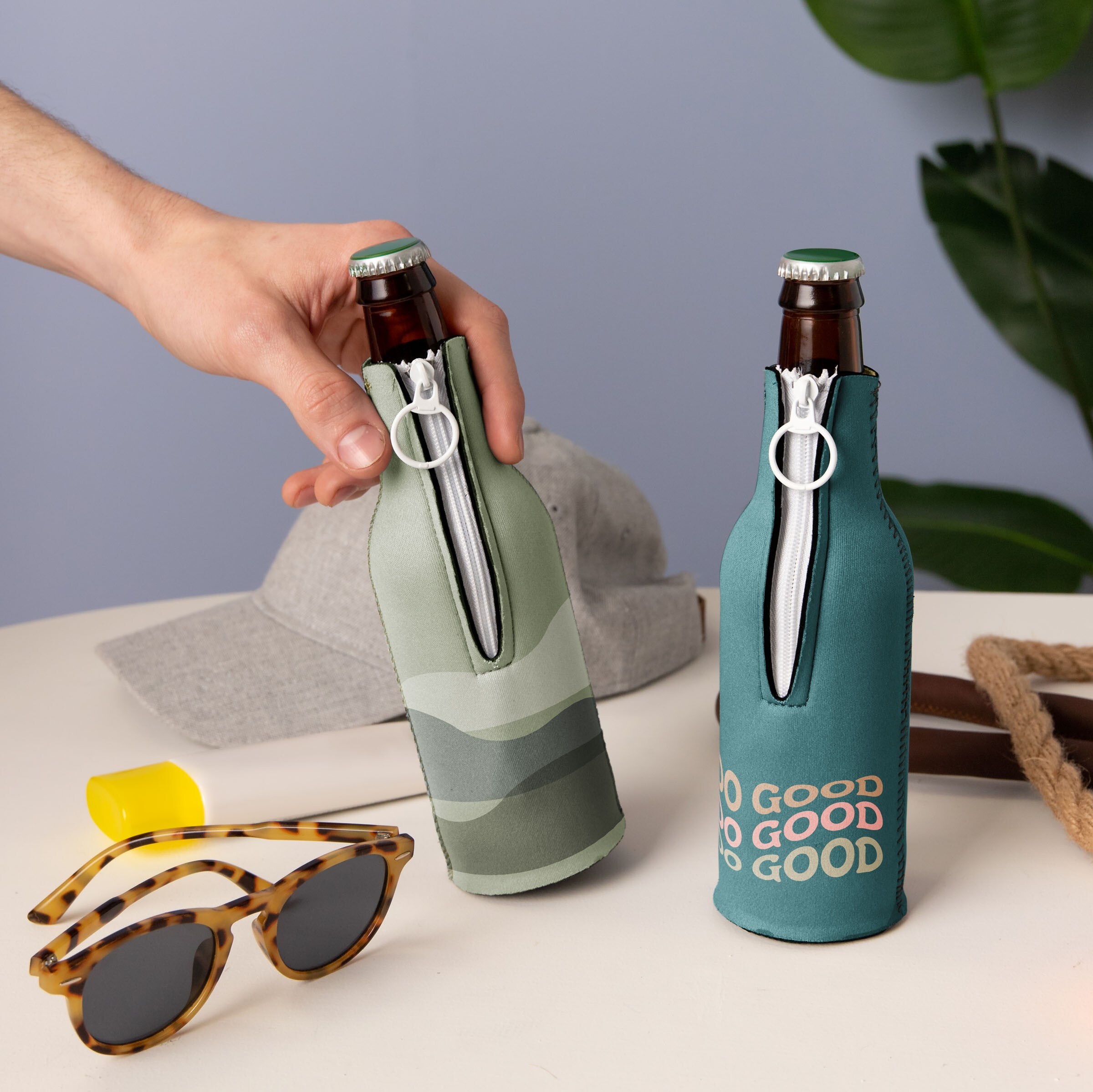 BOTTLE SUIT -Oytex, custom koozie with logo imprint 2