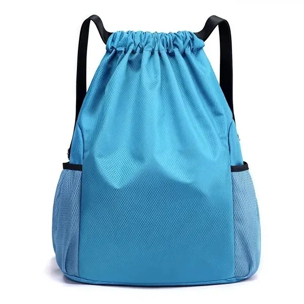 Lightweight Drawstring Backpack with Pockets Organization 9