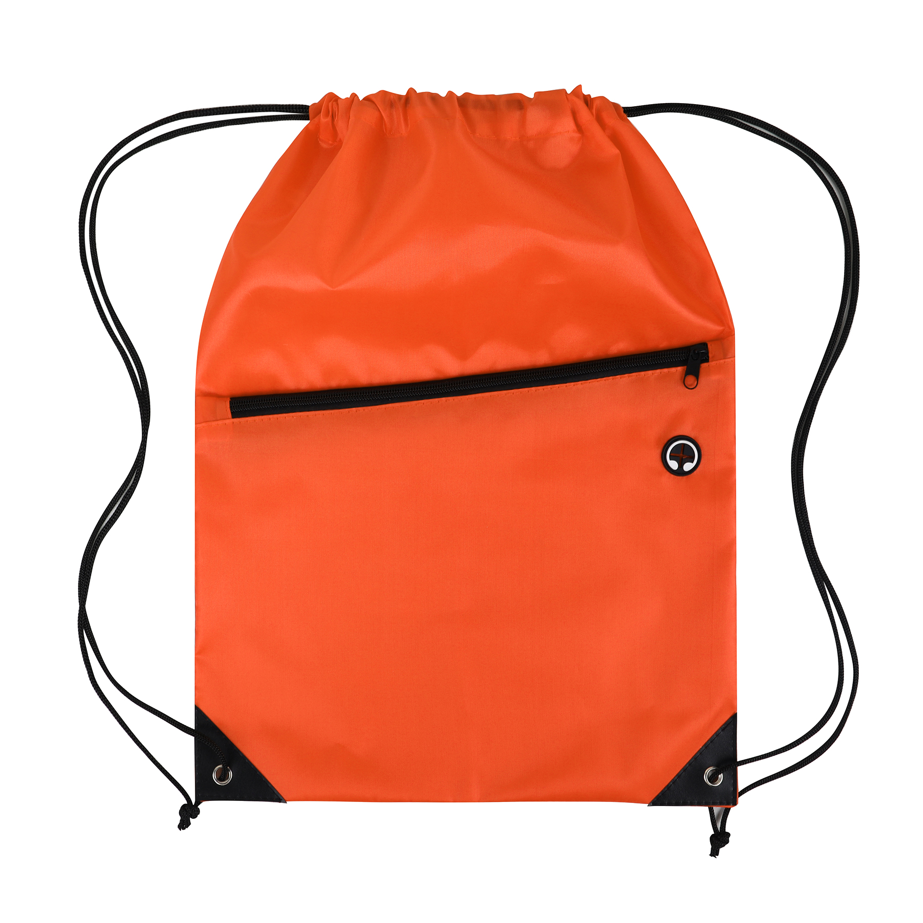 Drawstring Backpack with Front Zipper Pocket 8