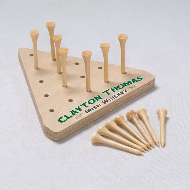Triangle Peg Game with Extra Imprint Area