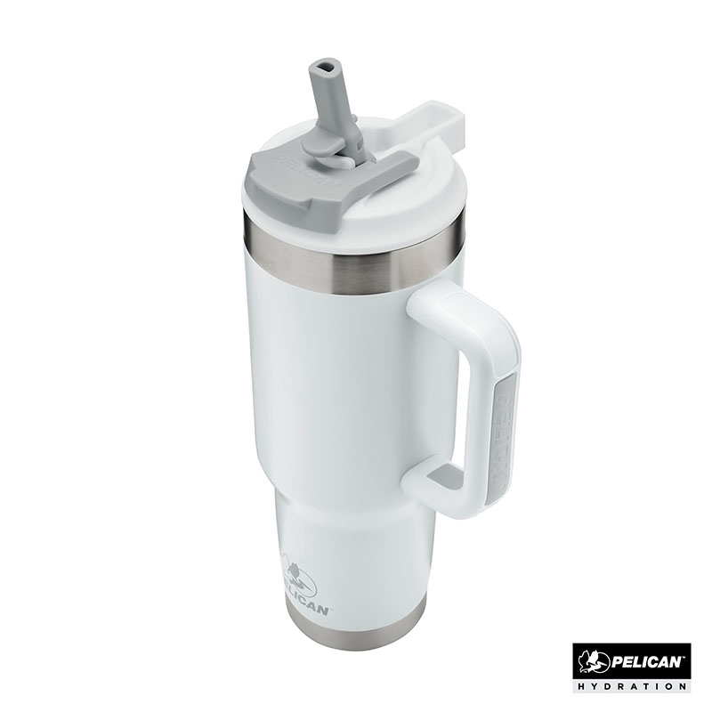 Pelican Porter™ Dual 40 oz. Dual Lid, Recycled Double Wall Stainless Steel Travel Tumbler 5