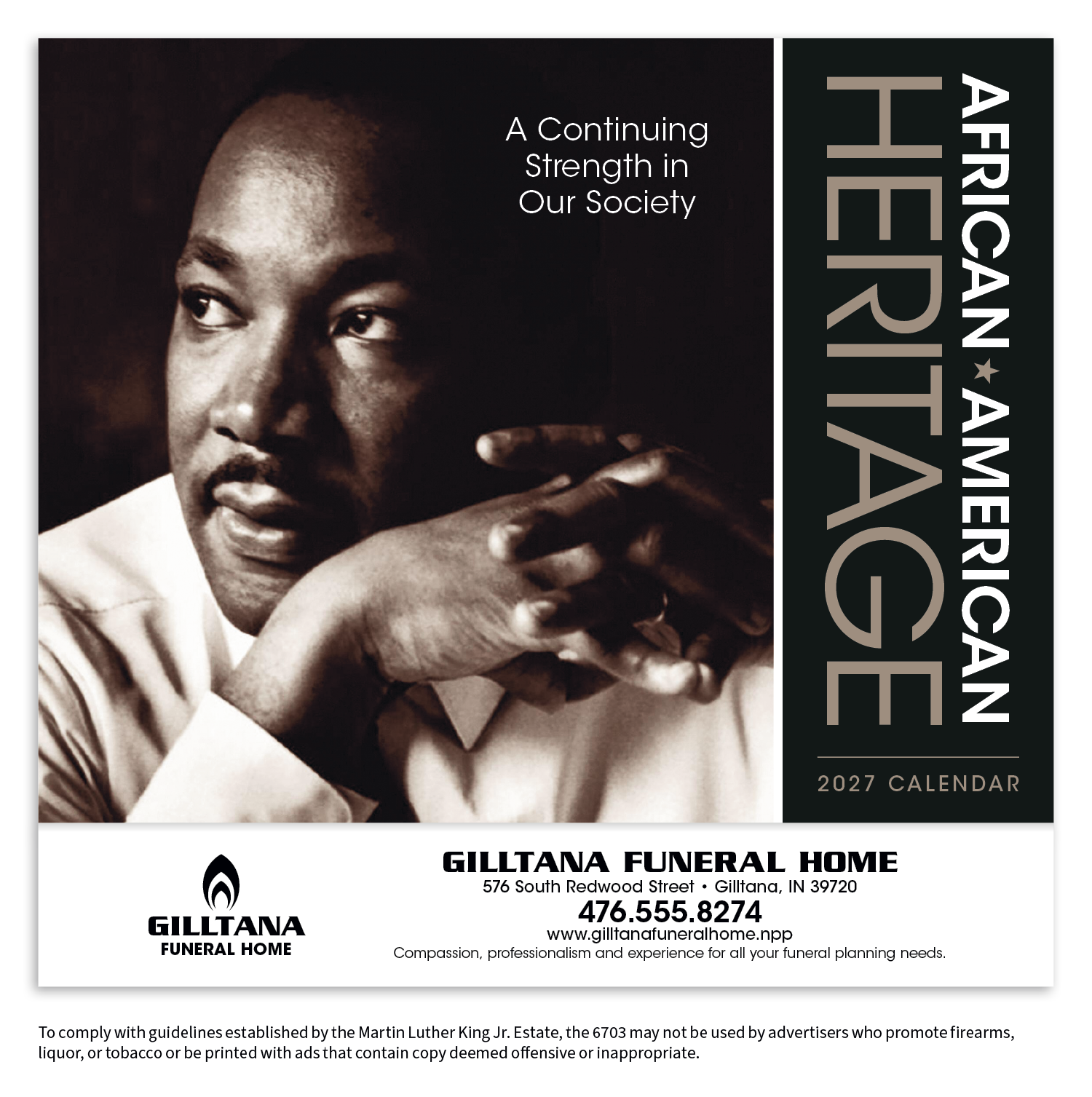 Triumph® Calendars African-American Heritage: Dr. Martin Luther King, Jr. Calendar 48