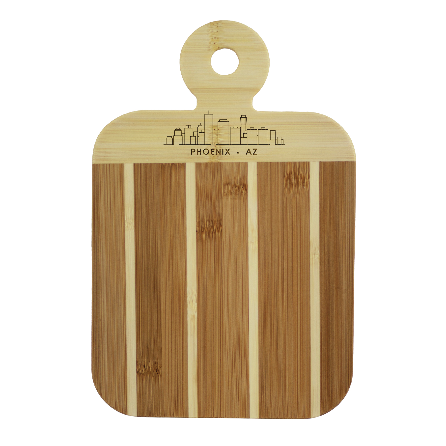 Striped Paddle City Skyline Board - Phoenix 1