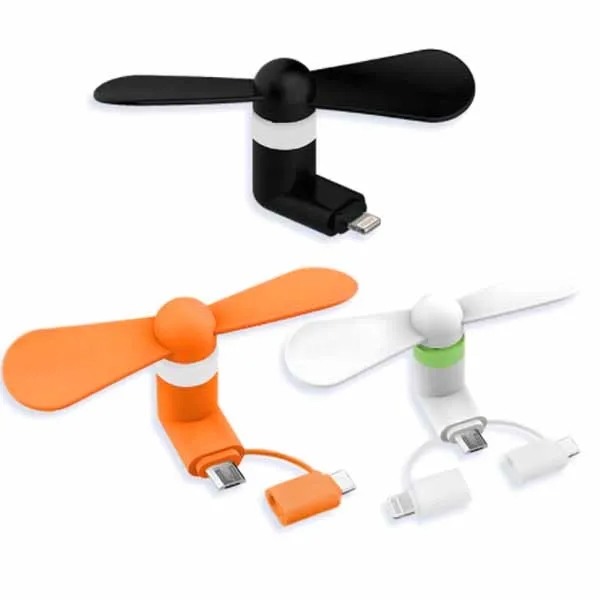 3 In 1 USB MiniCooling Fan Mobile Phone Cooler 6