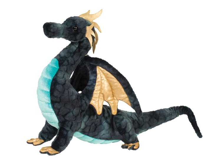 Aragon Navy Dragon Stuffed Animal 2