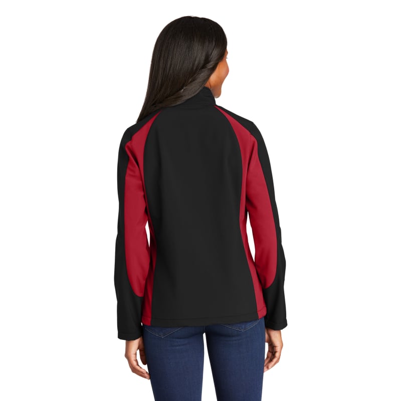 Sport-Tek Women's Colorblock Soft Shell Jacket. 9