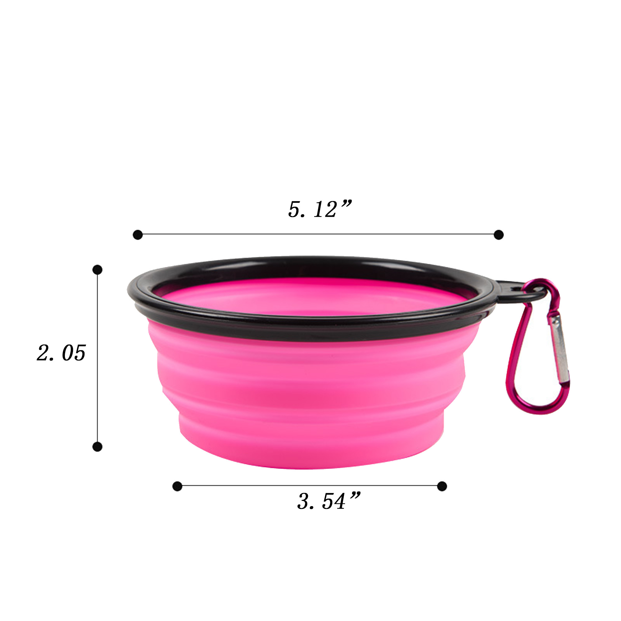 12oz Portable TPE Pet Folding Bowl 3