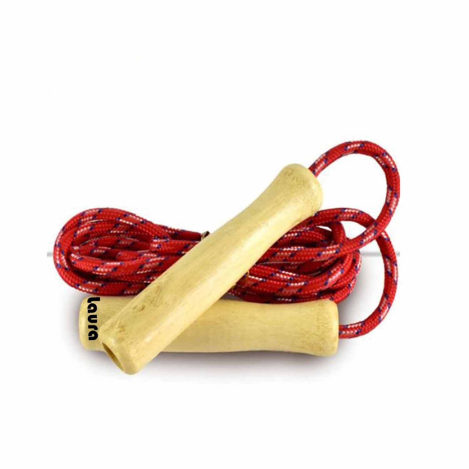 Skipping rope with wooden handle 2