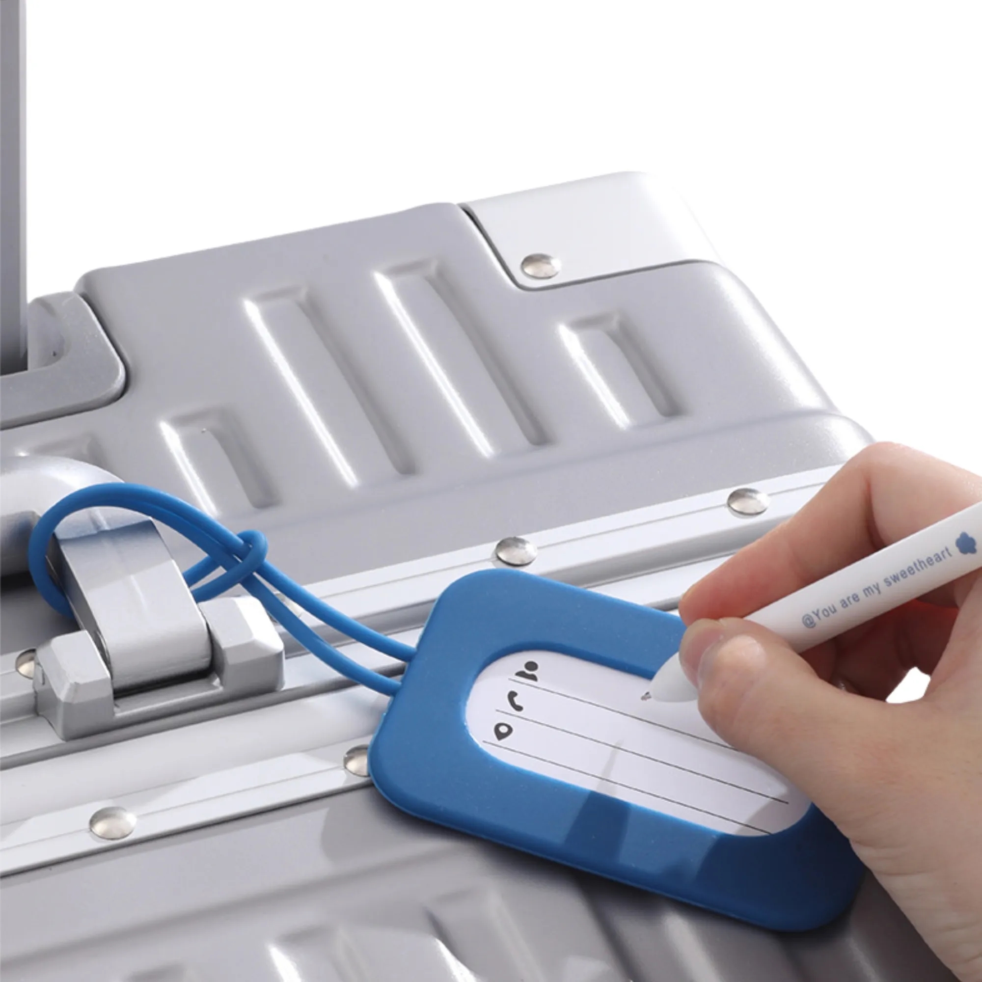 Waterproof Silicone Luggage Tag for Corporate Travel Events 4