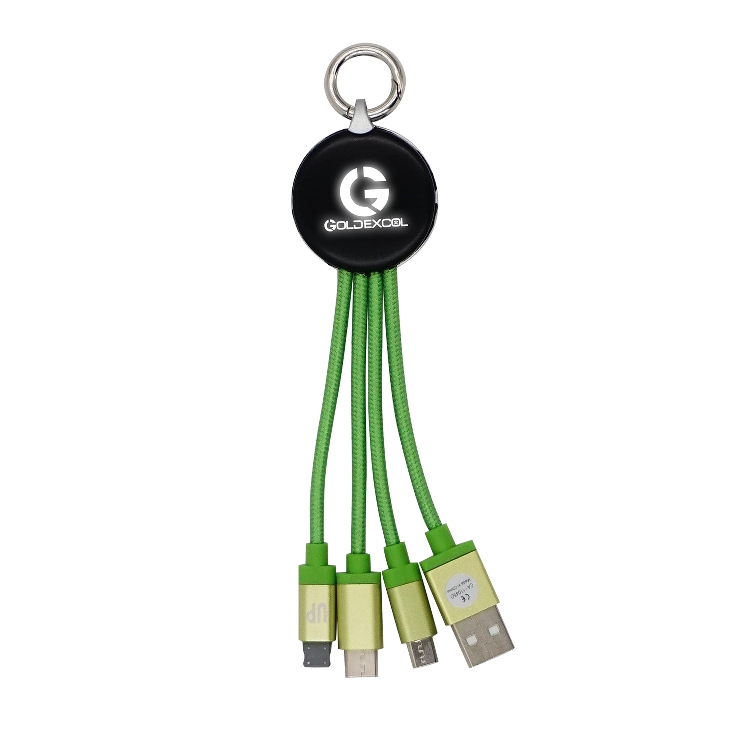 Metallic Logo Light Up Cable with Type C USB 14