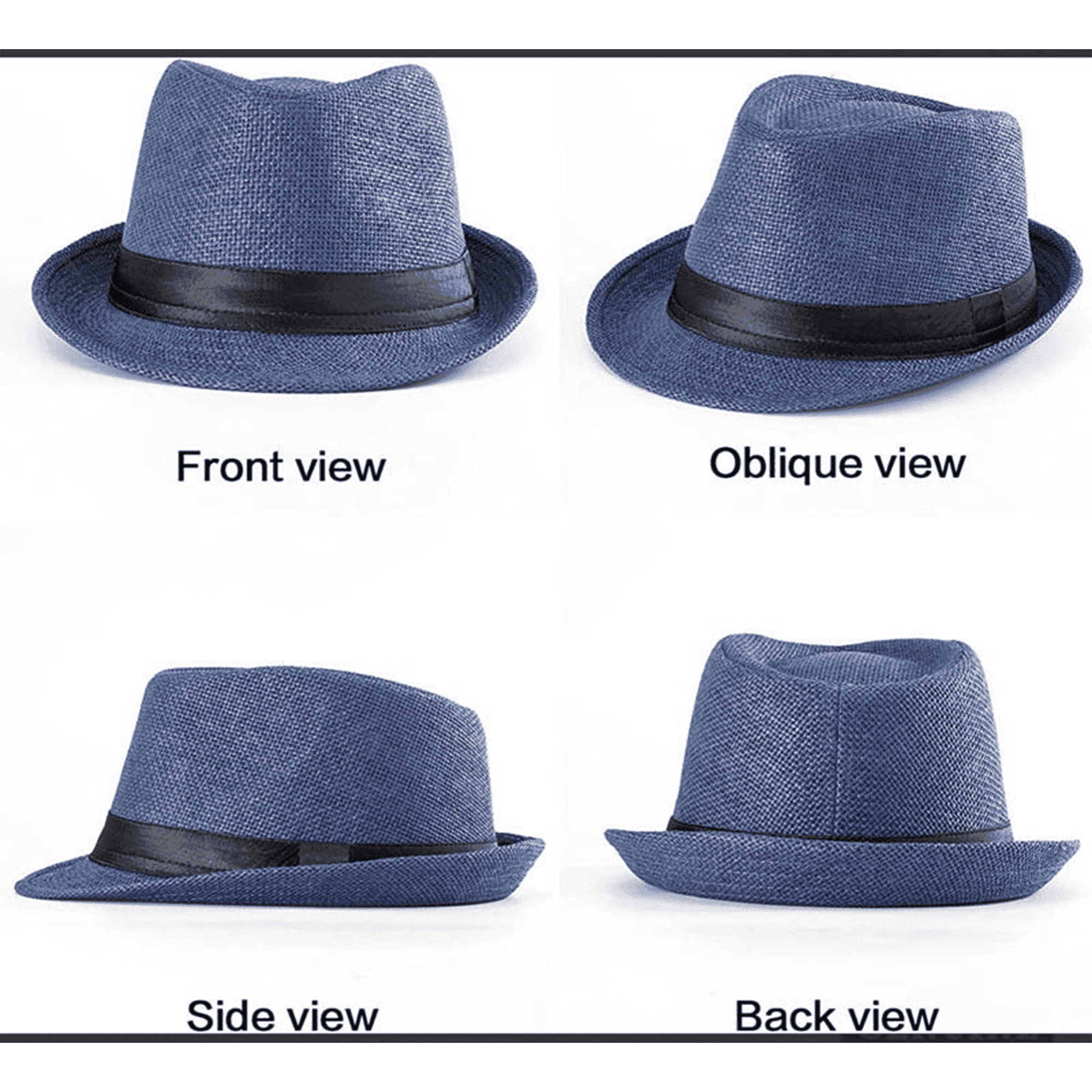 Eco Friendly Natural Straw Fedora Panama Hat 2