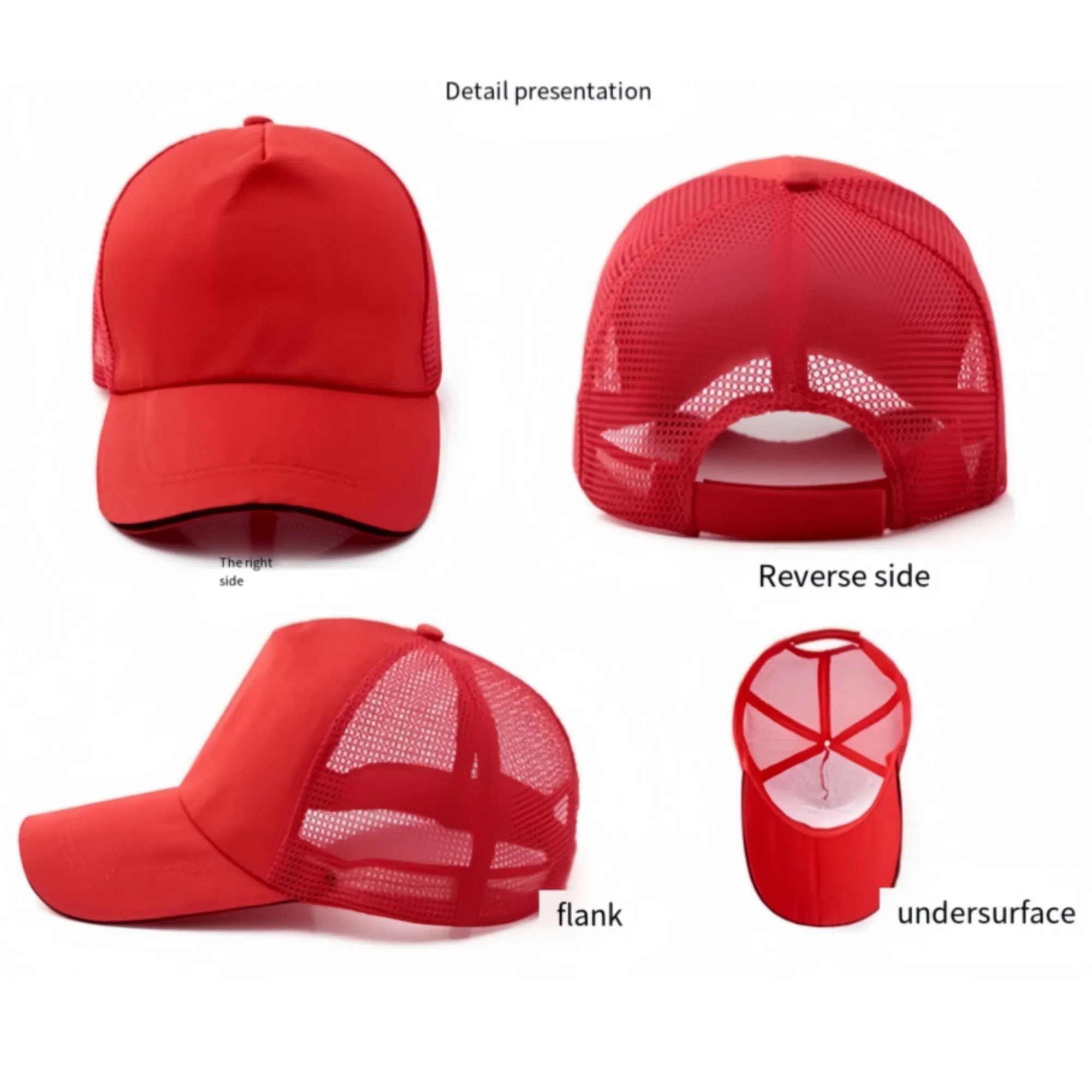 Cotton Mesh Baseball Cap 2