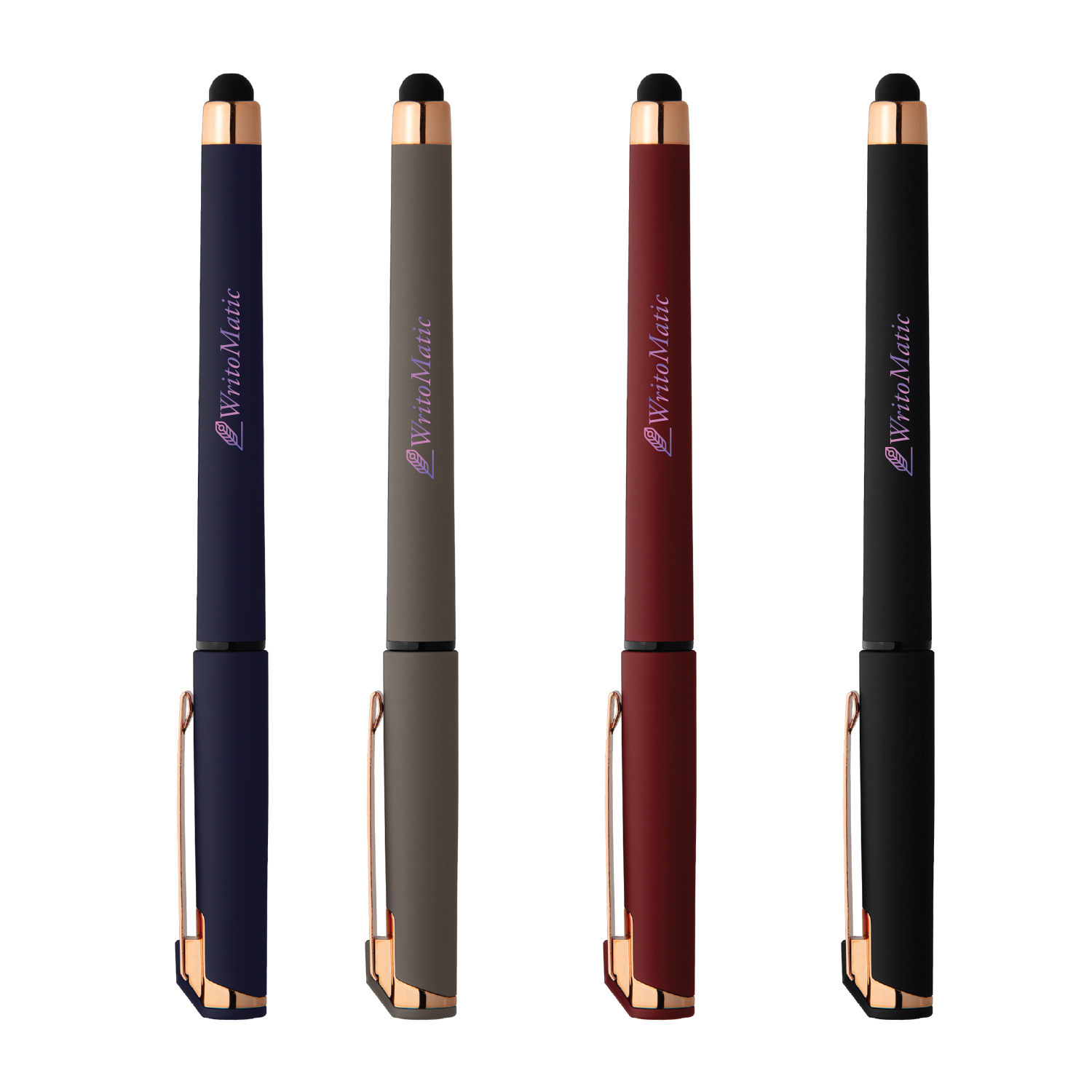 Chief Rose Gold Plastic Pen (Full Color Imprint) 2