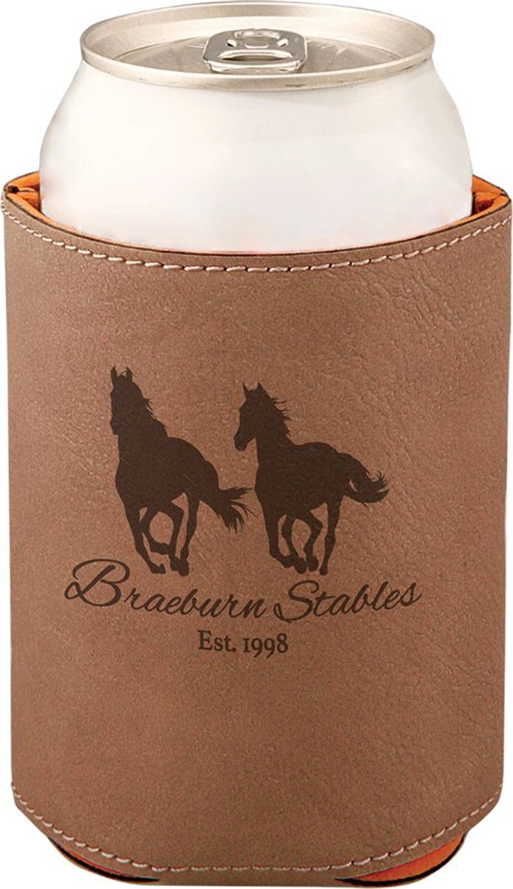 Light Brown Engraved Leatherette Koolie 2