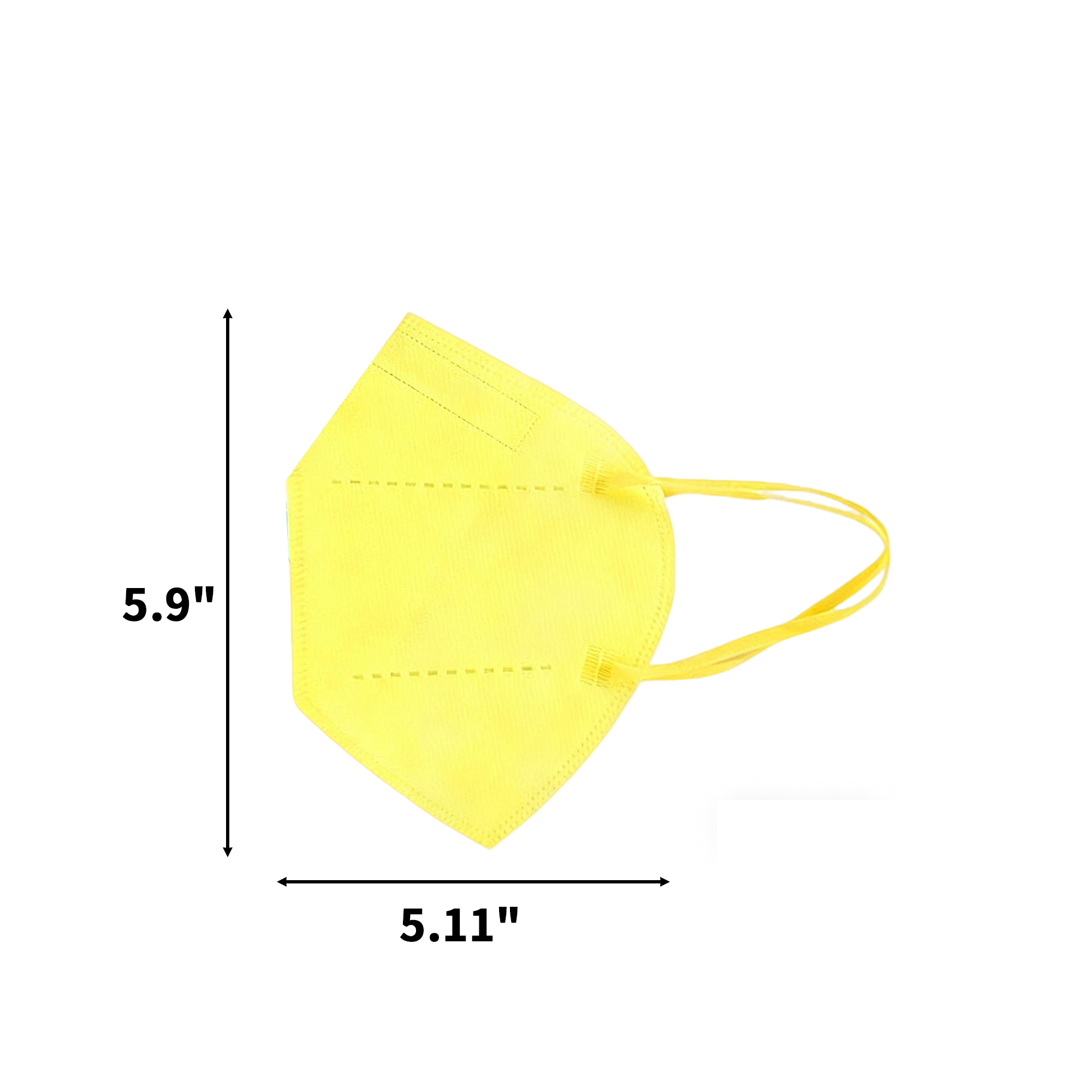 Five Ply Protective Face Mask 5.9" Length X 5.11" Width 7
