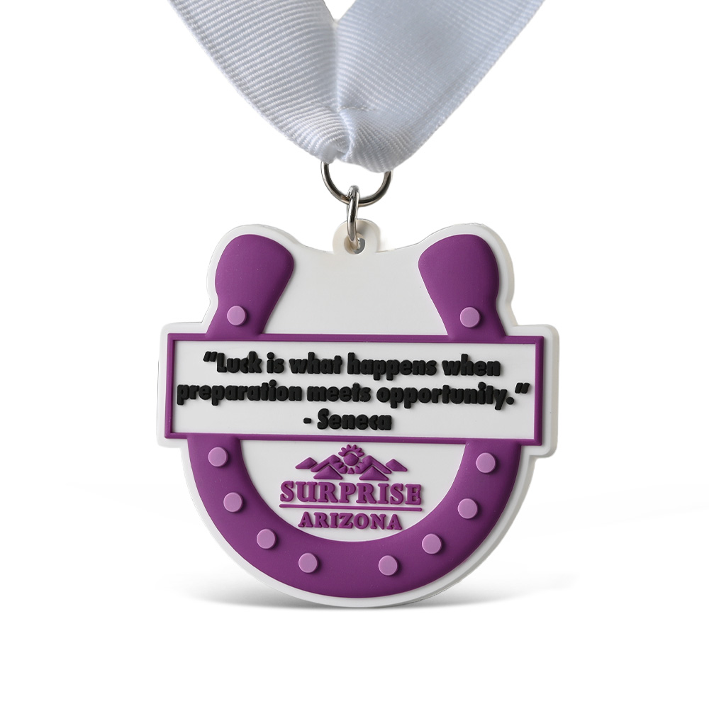 Custom Soft 3D PVC Medal (1.5" Round or 2"x1" Rectangle) 3