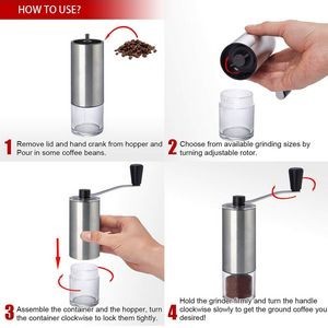 Portable Stainless Steel Coffee Bean Grinder 9