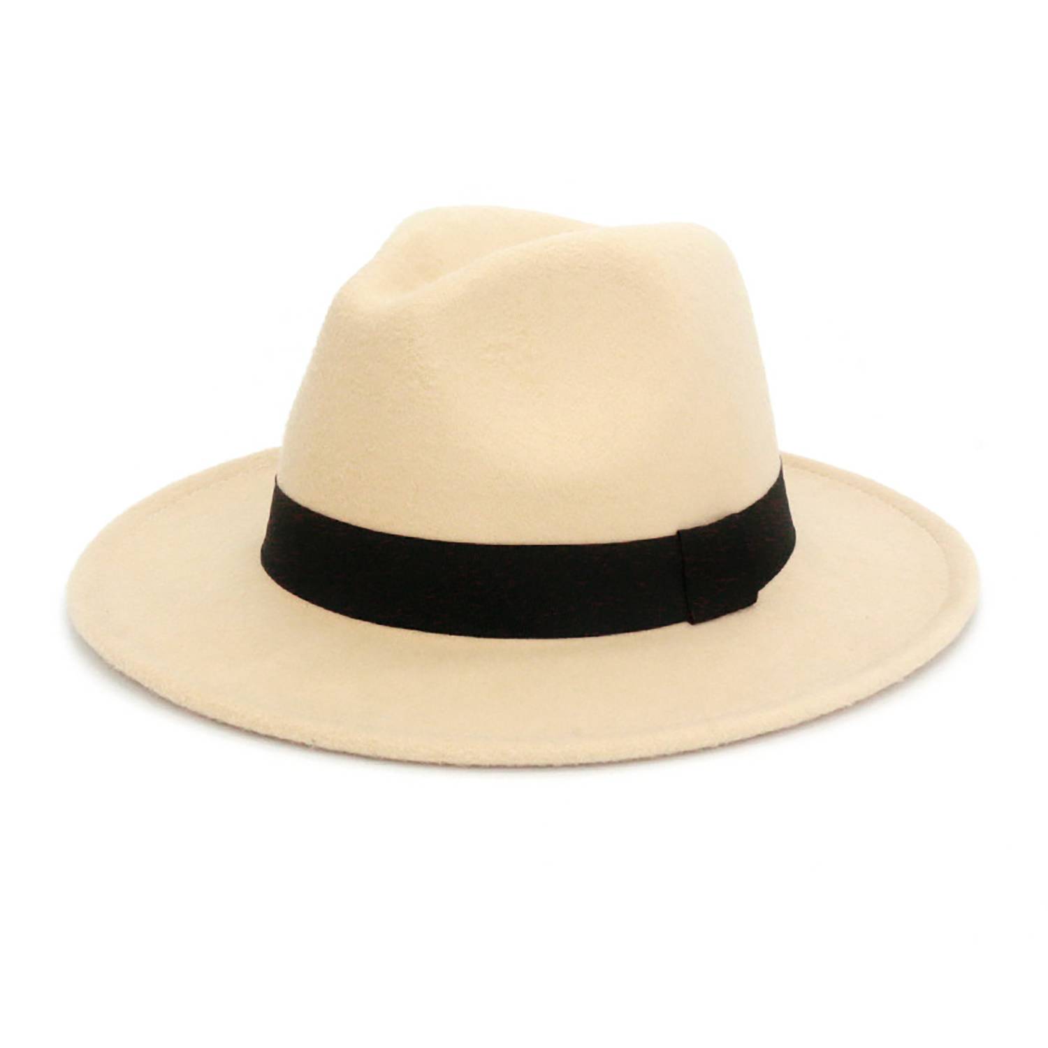 Unisex Vintage Wide Brim Fedora Hat 16