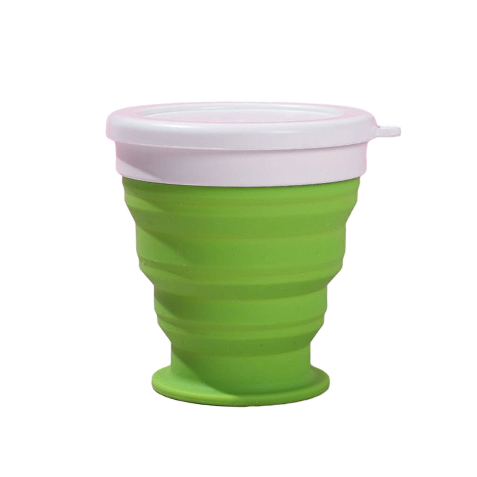 Silicone Folding Camping Cup with Lids 3