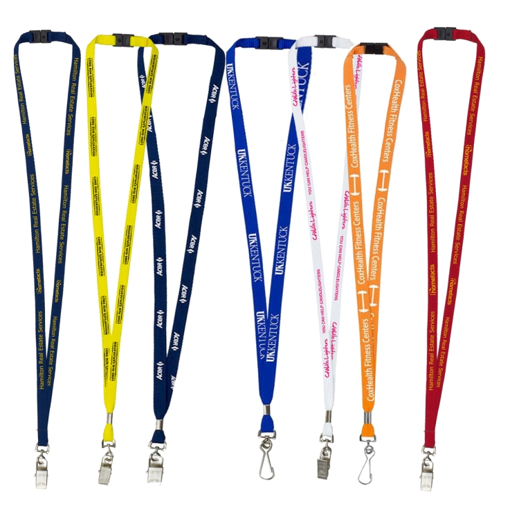 "LASALLE" 3/8" Import Air Ship Silkscreen Lanyard 1