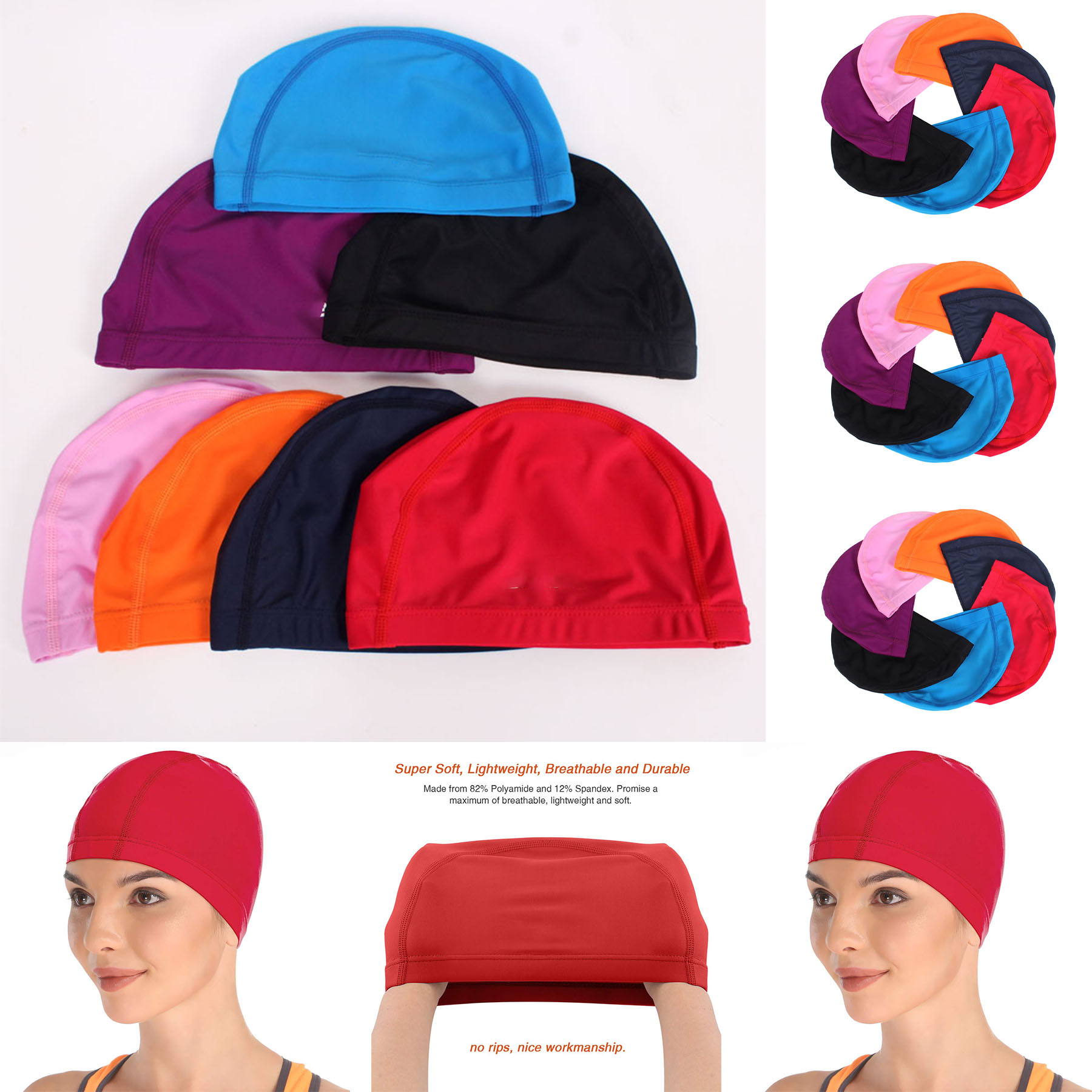 Fabric Swim Cap 2