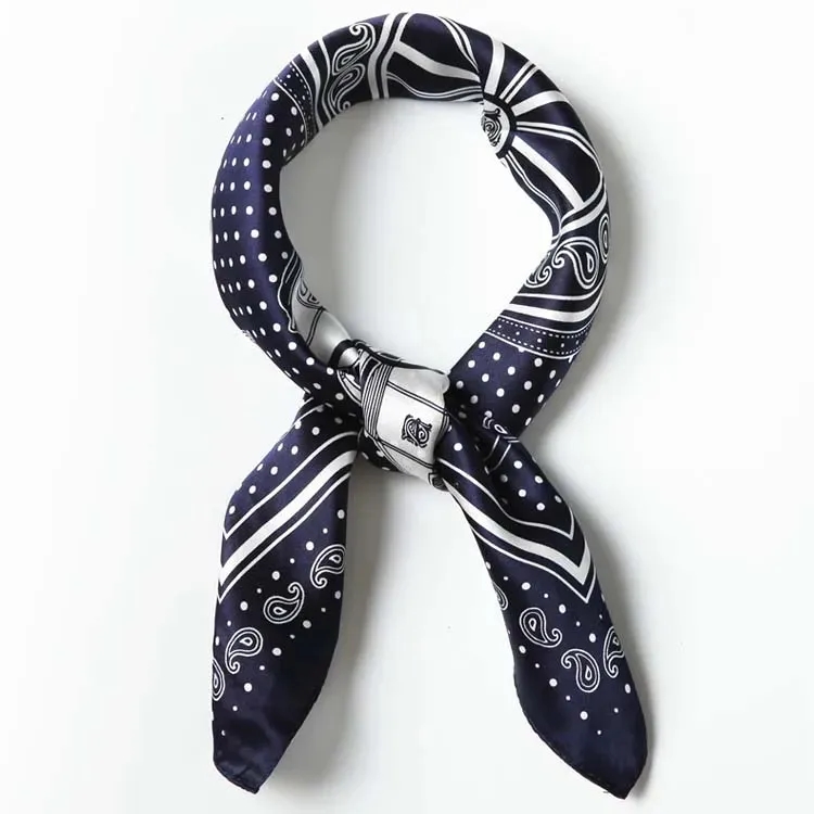 Custom 100% natural Silk Scarf, custom women's shirt with logo imprint 4