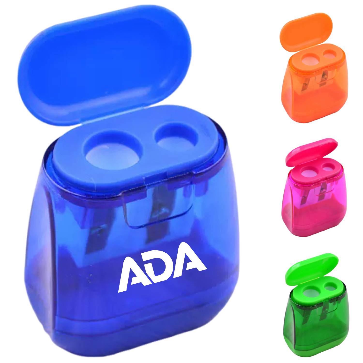 Manual Plastic Dual Holes Pencil Sharpener 7