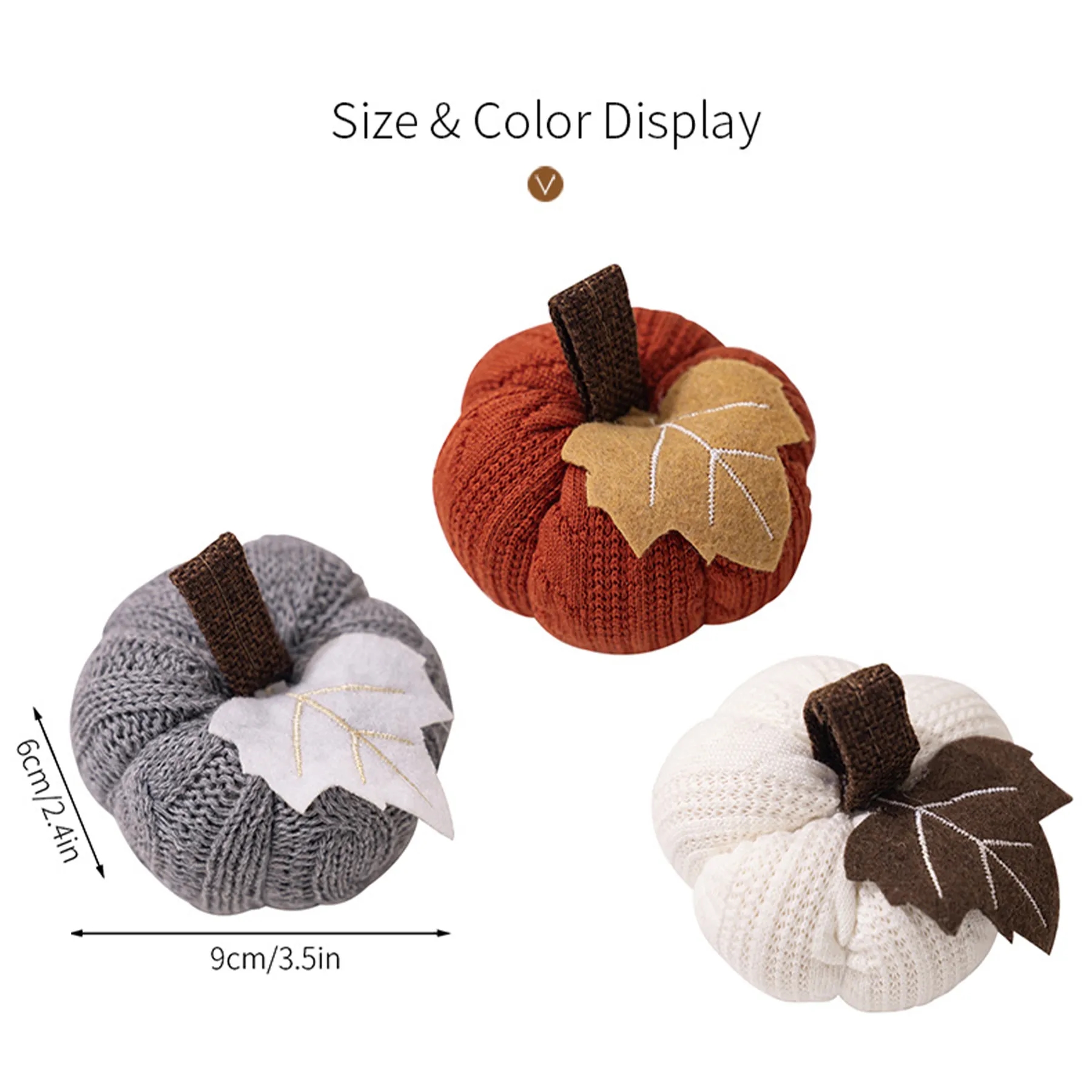 Polyester Christmas Pumpkin Pendant Decoration 2