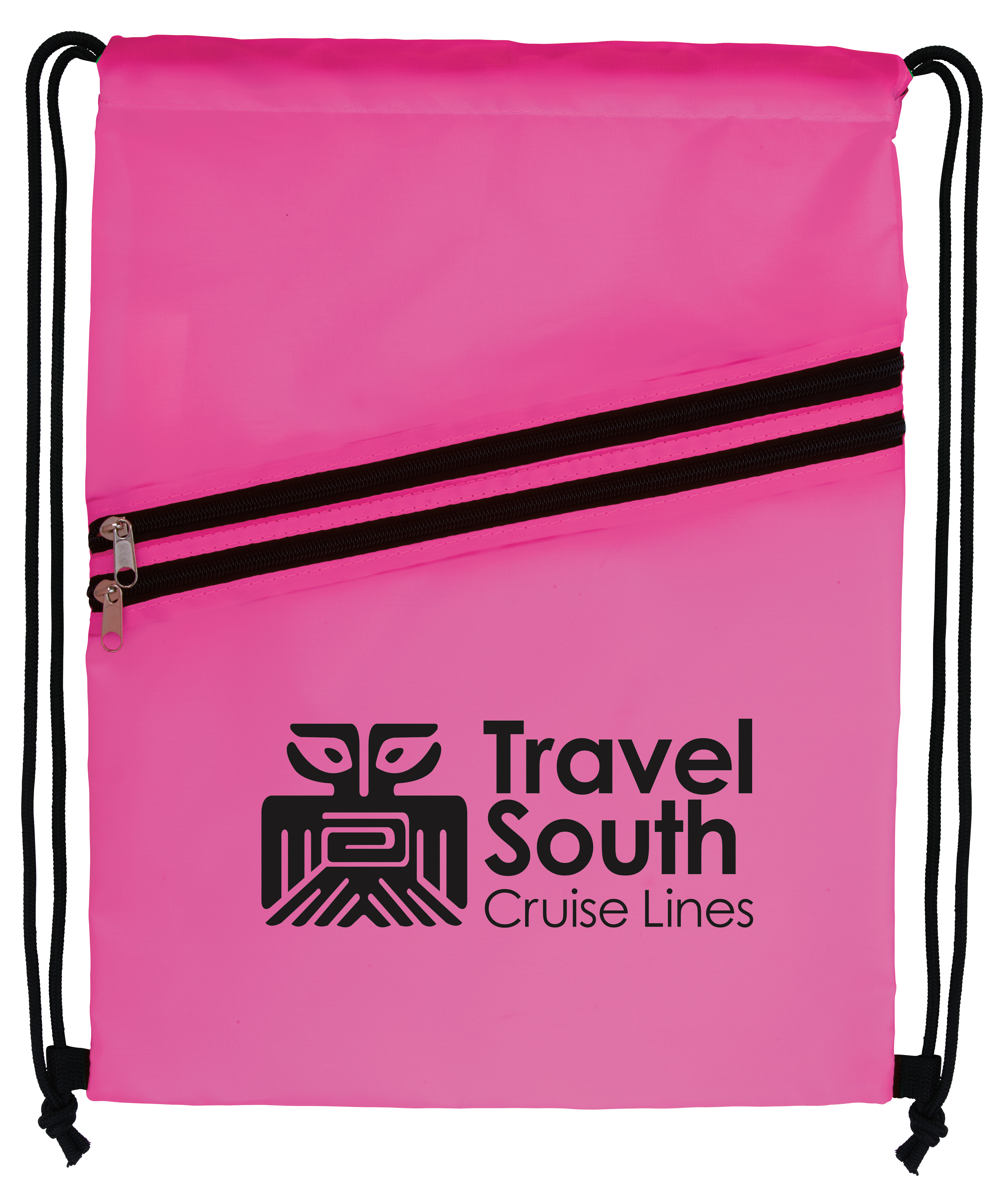 Good Value™ Neon Multi-Zippered Drawstring Backpack 29