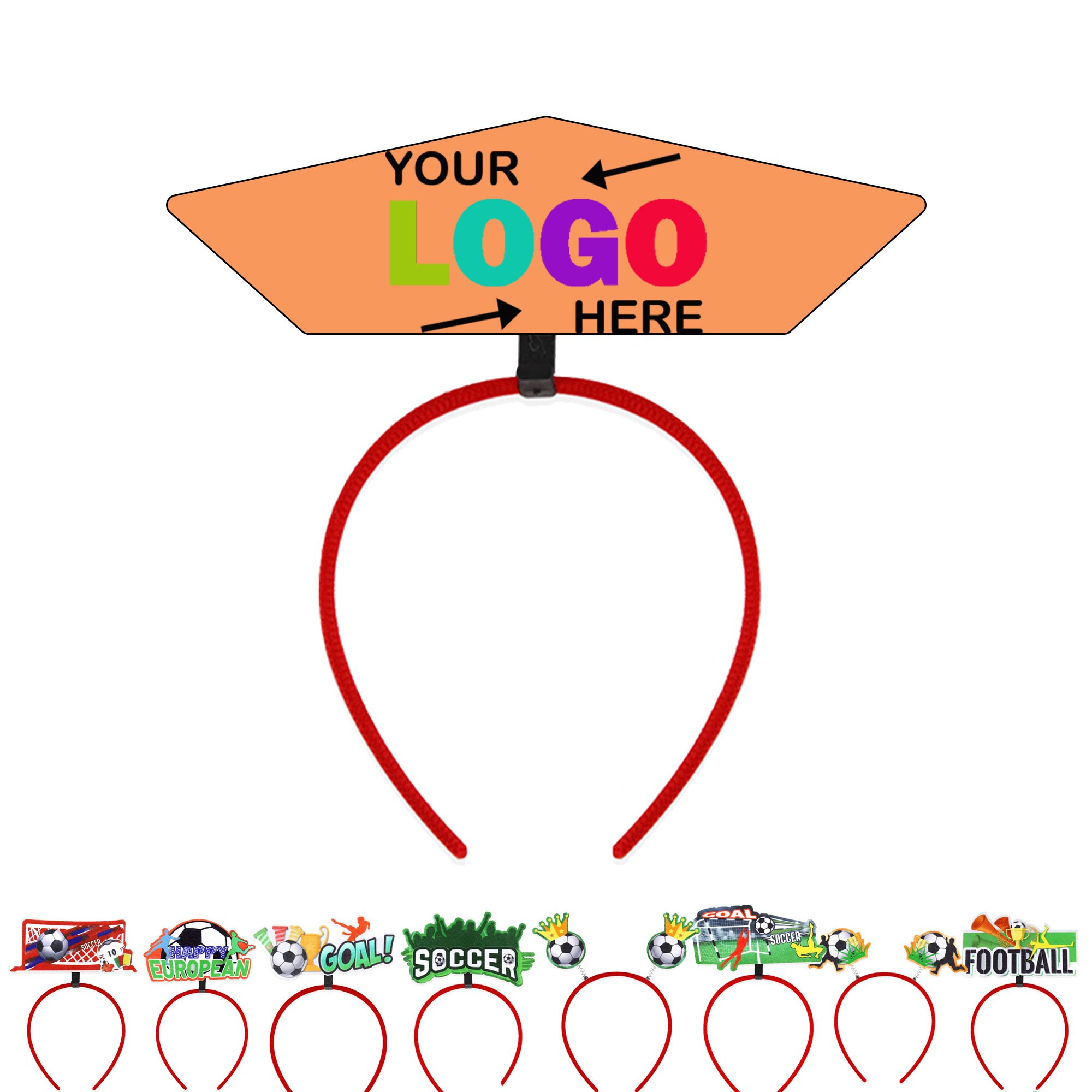 Felt Material Game Day Fan Spirit Cheer Supporting Hair Accessory 2