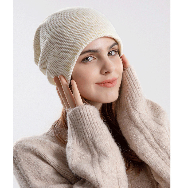 Winter Knit Beanie Hat Watch Cap for Women 12