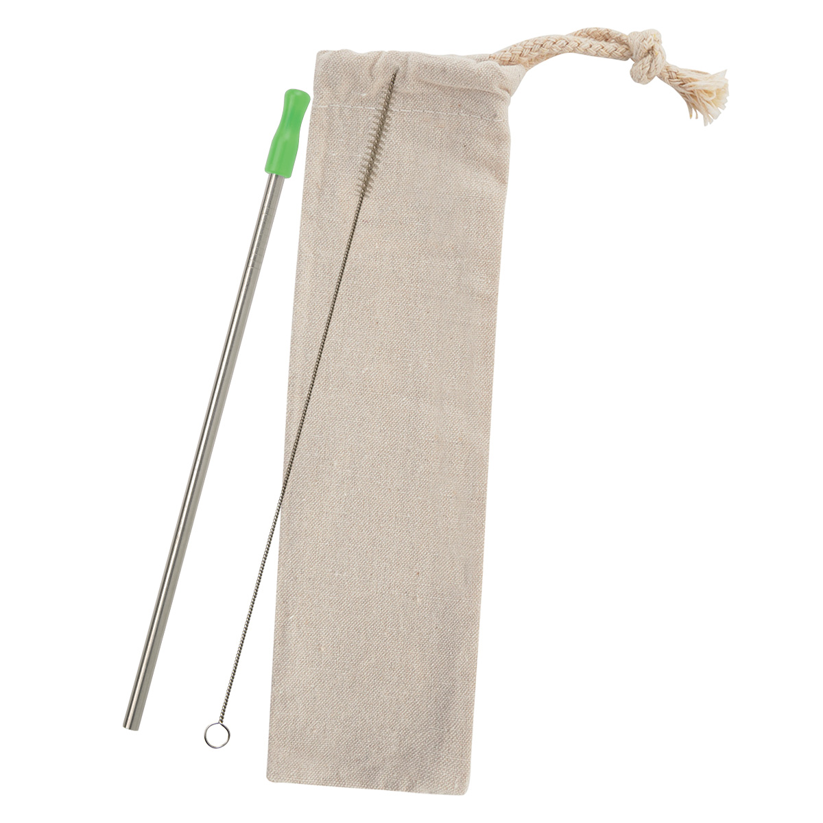 Stainless Straw Kit With Cotton Pouch 12
