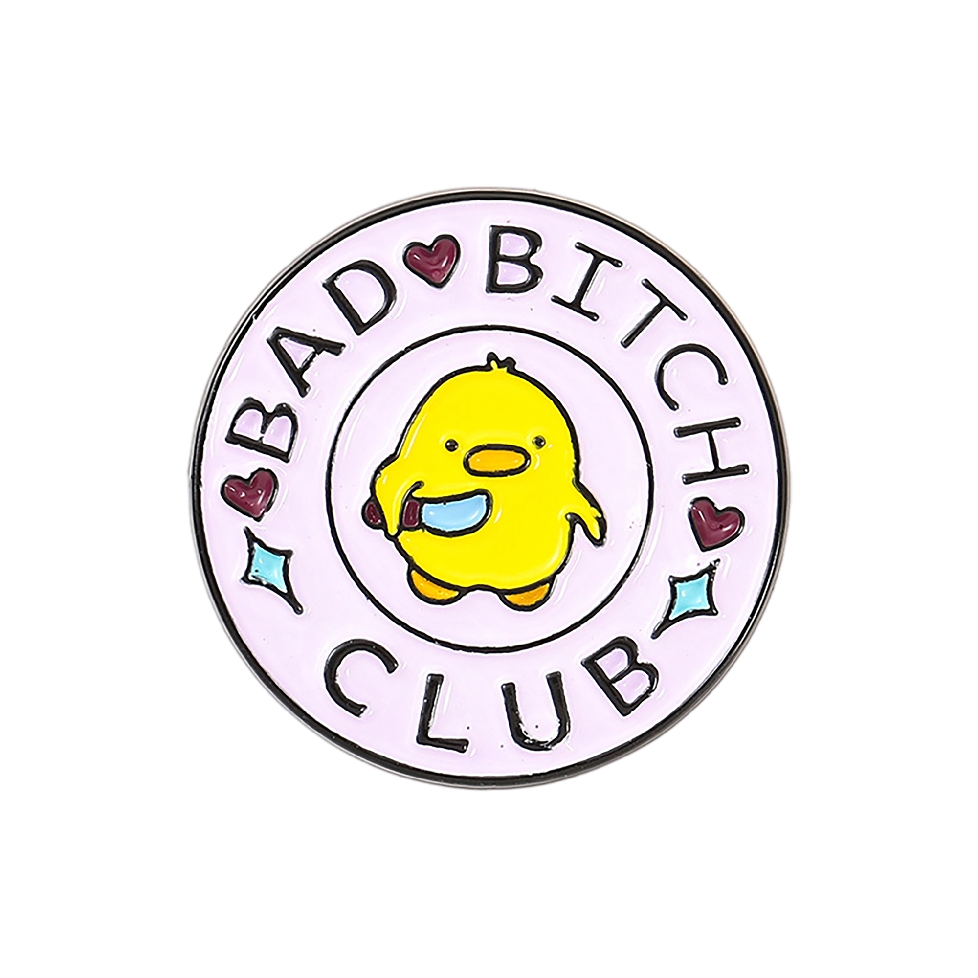 Round Zinc Alloy Metal Badge With Enamel Coating 1.2" 8