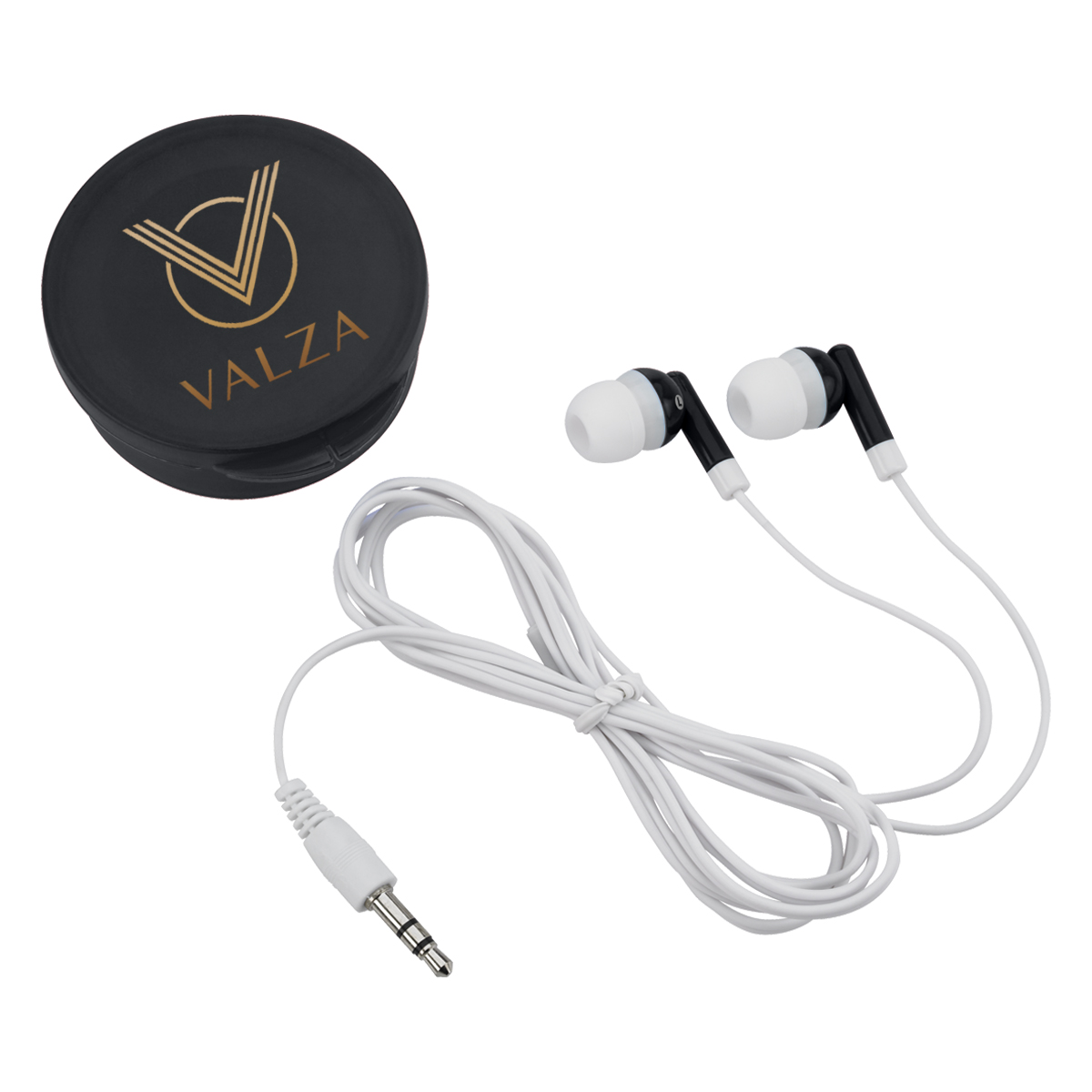 Earbuds In Round Plastic Case 13