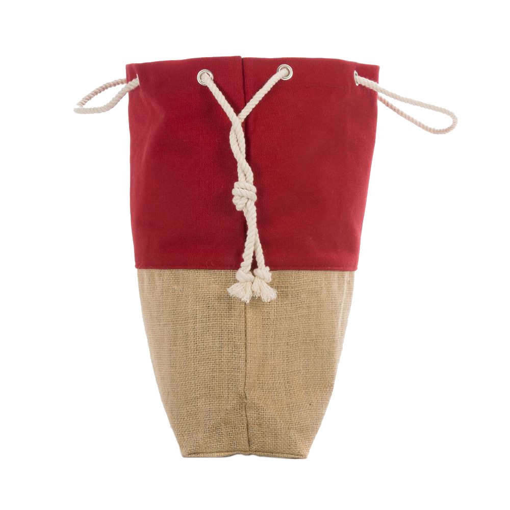 15 Oz. Laminated Jute Bag w/Rope Handles 3
