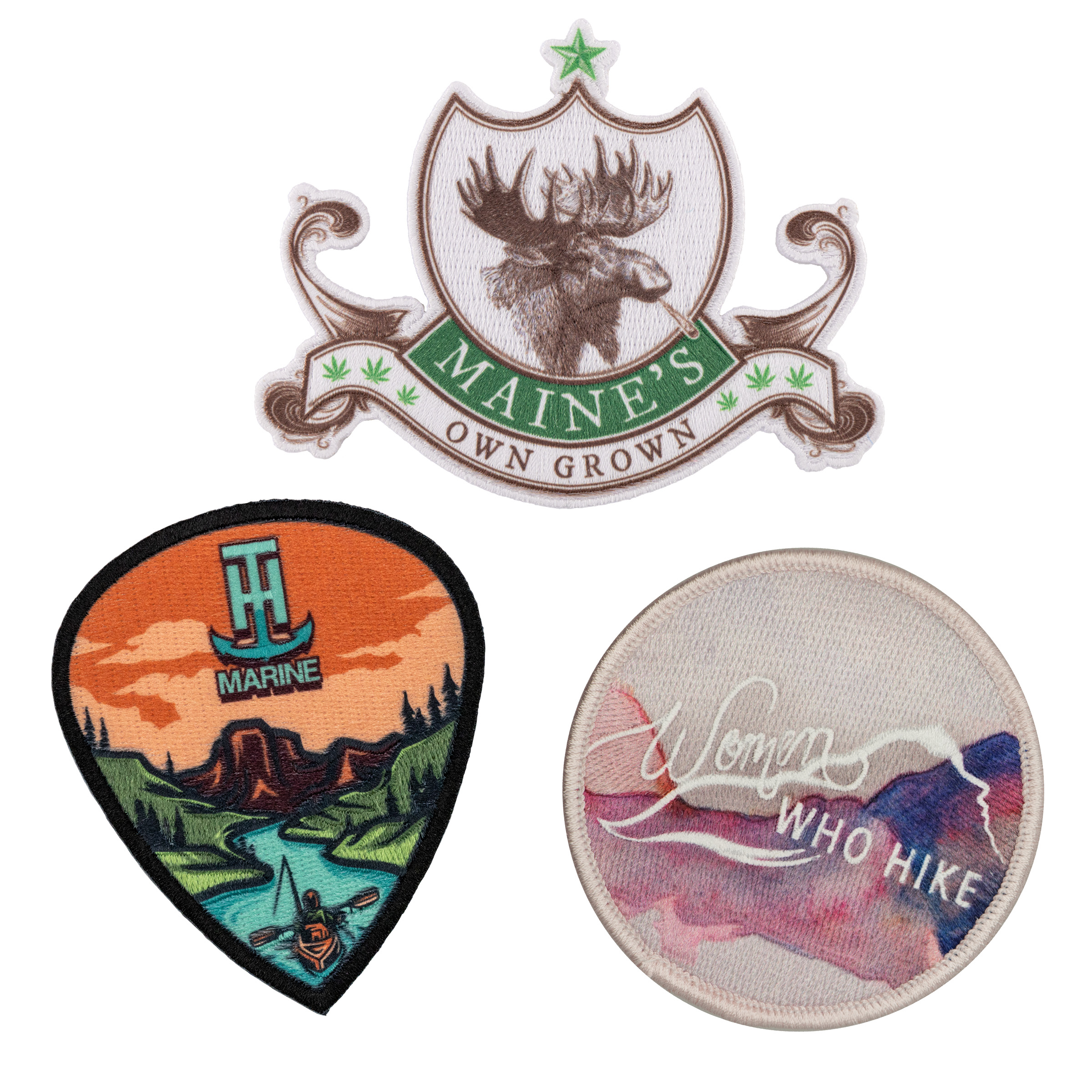 Custom Pin Pointe Embroidered Patch (3-1/2")