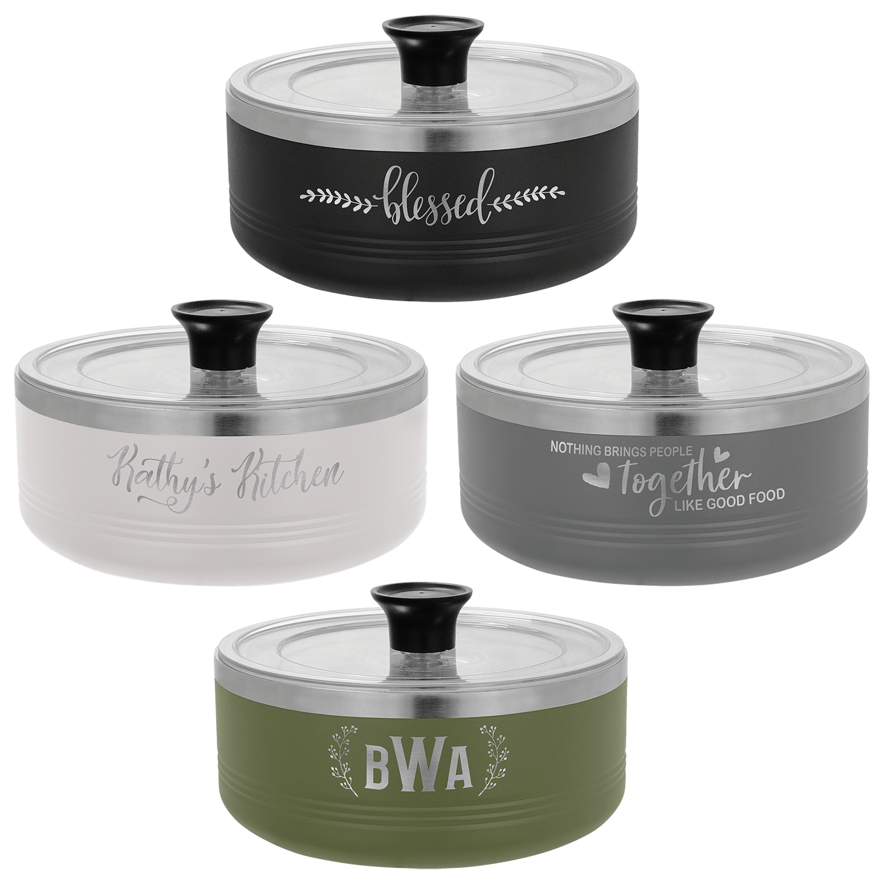 1.25 QUART SERVING BOWL WITH LID 1