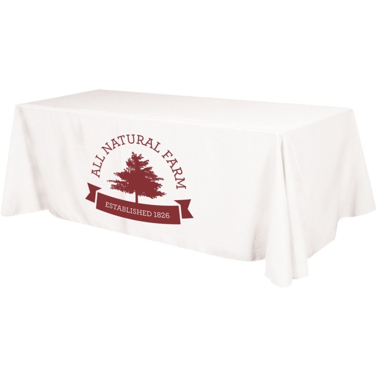 Budget Polyester Table Cover, 4 sided, 8 foot 2