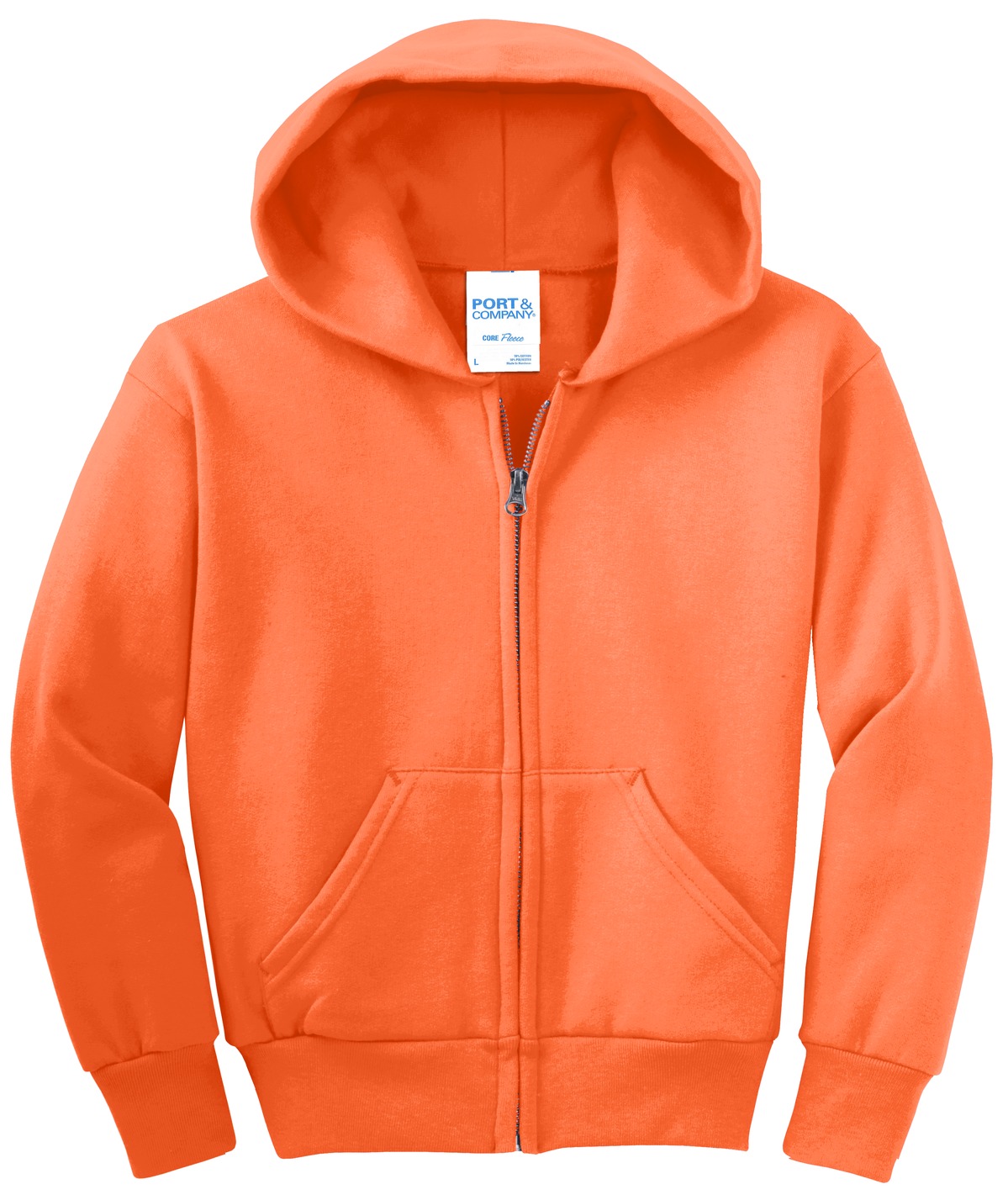 Port & Company® Youth Core Fleece Full-Zip Hooded Sweatshirt 109