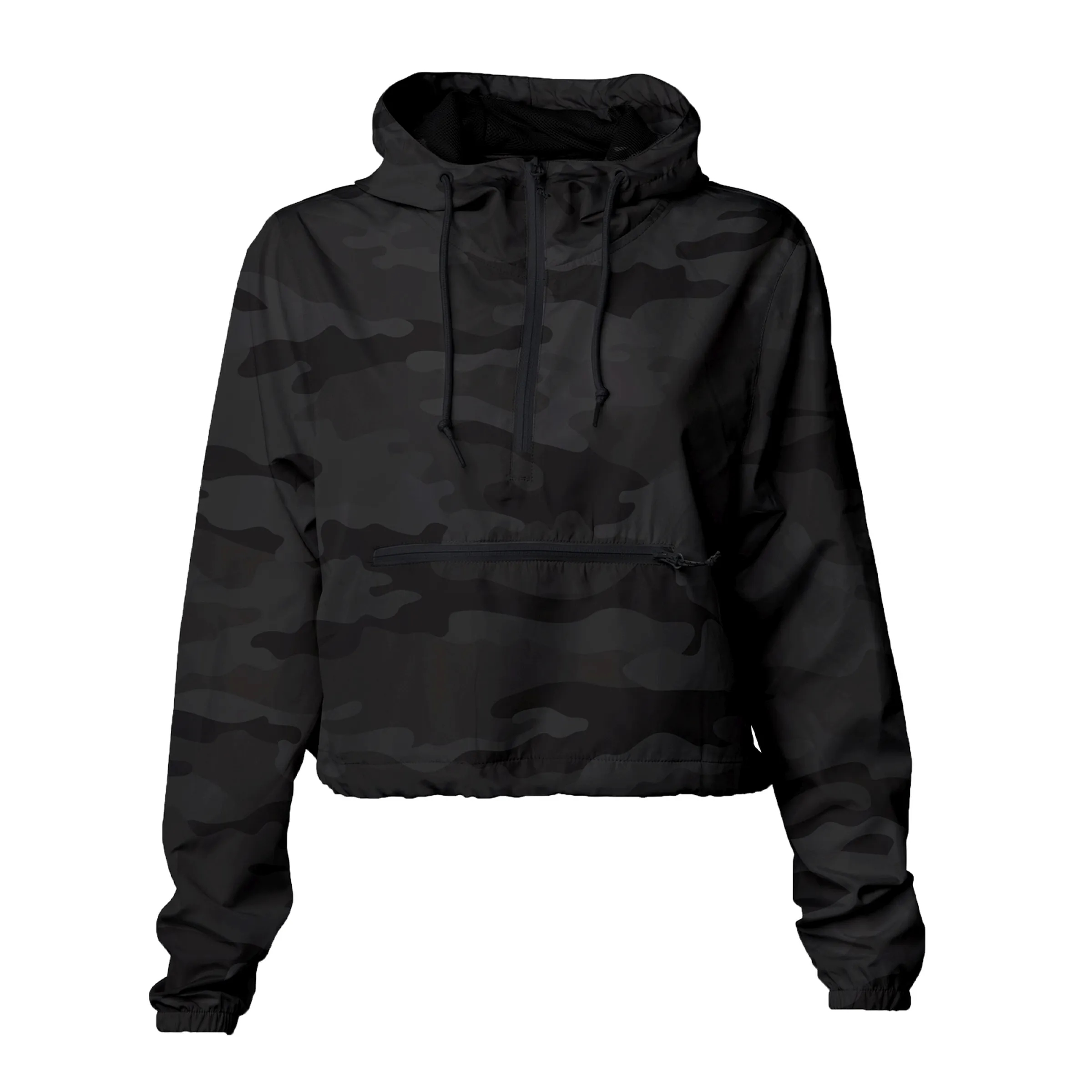 Independent Trading Co. Women's Lightweight Crop Windbreaker 16