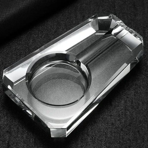 Clear Crystal Single Cigar Ashtray 3