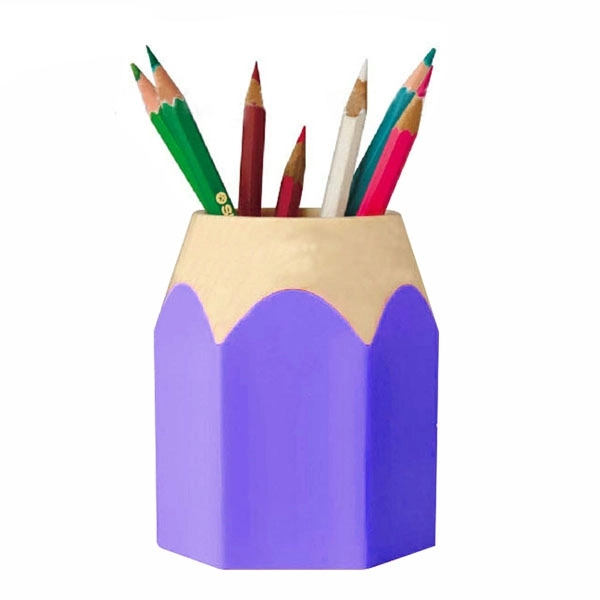 Pencil Shape Plastic Pen Holder 7