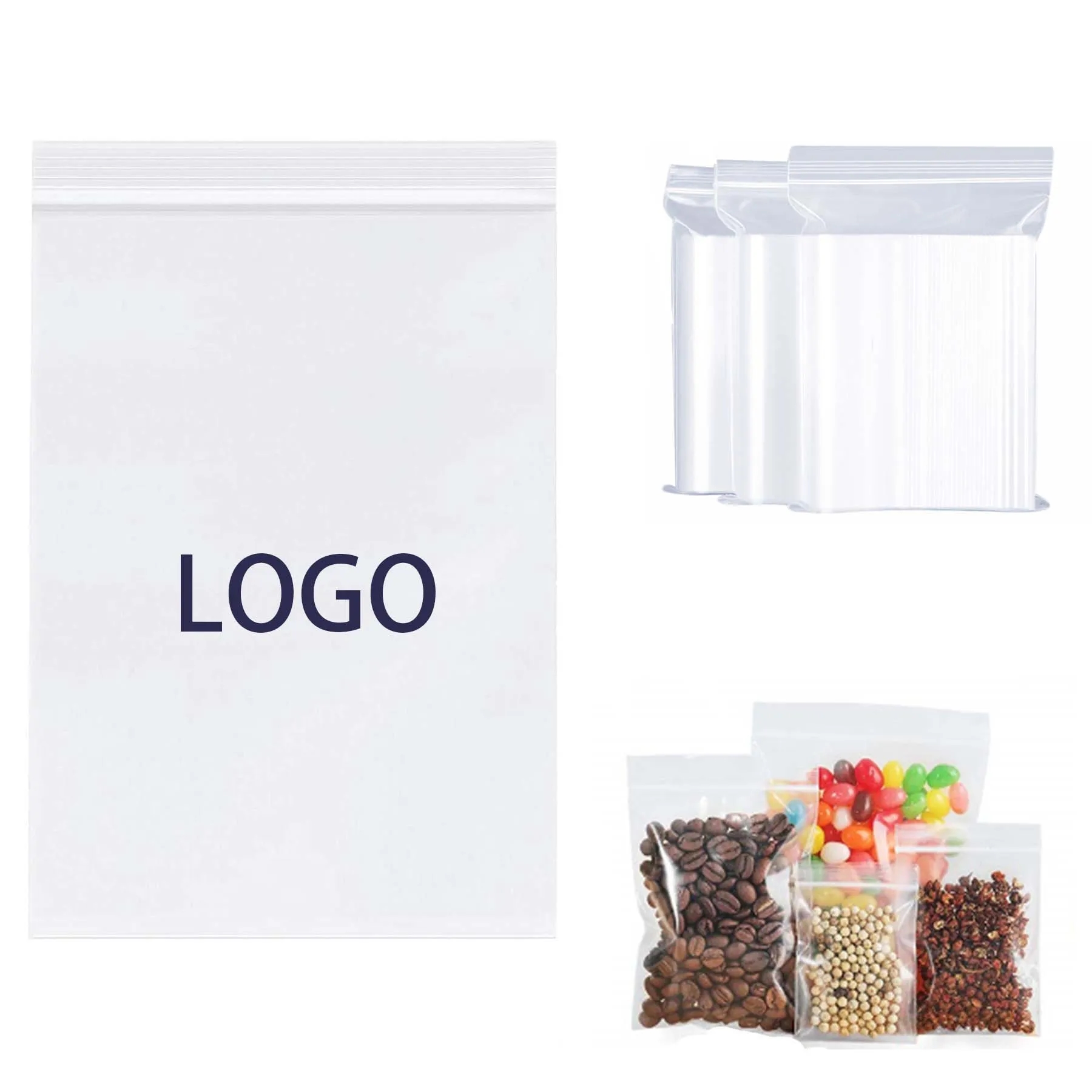 Resealable Ziplock Clear Storage Packaging Poly Bag 6