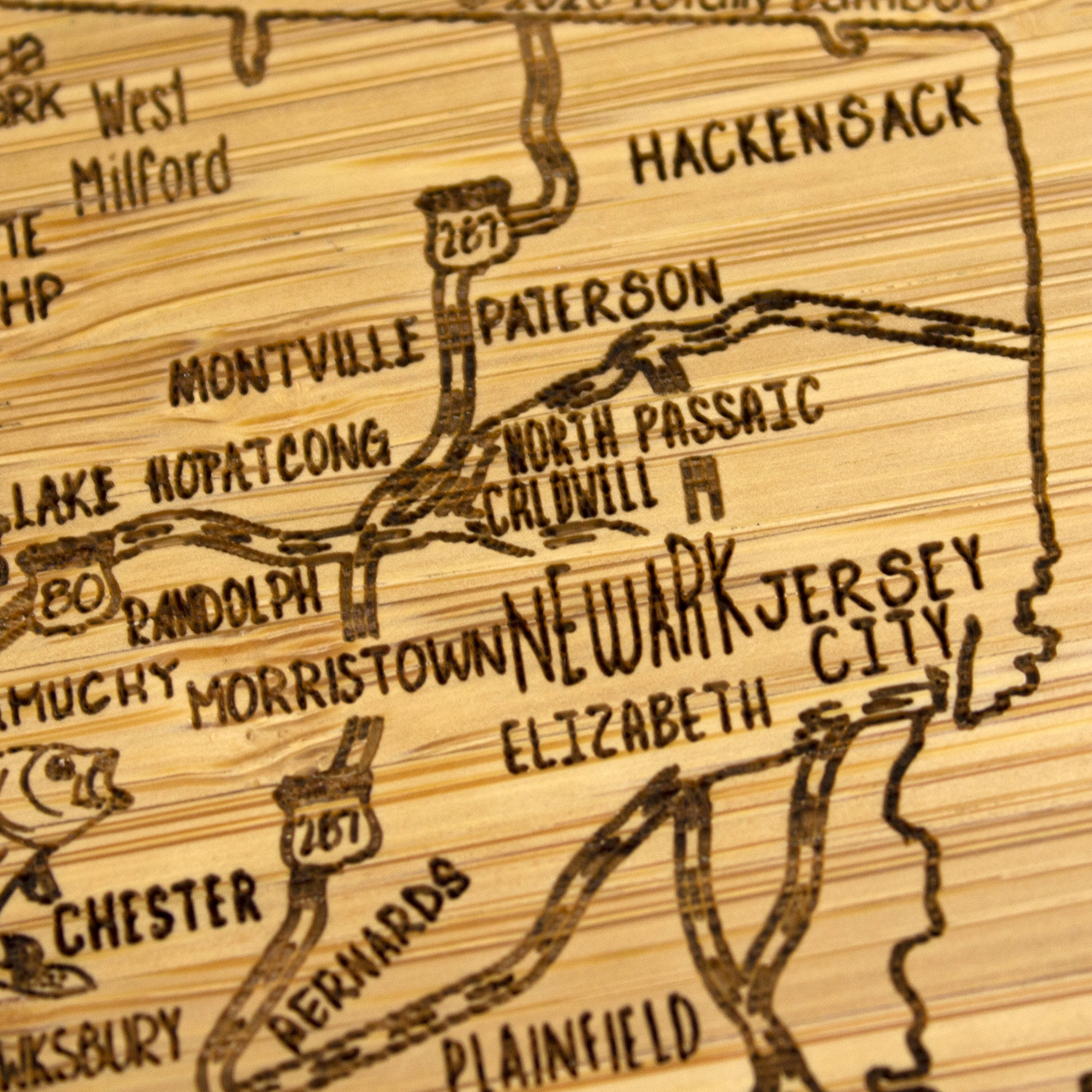 New Jersey Puzzle Coaster Set 9