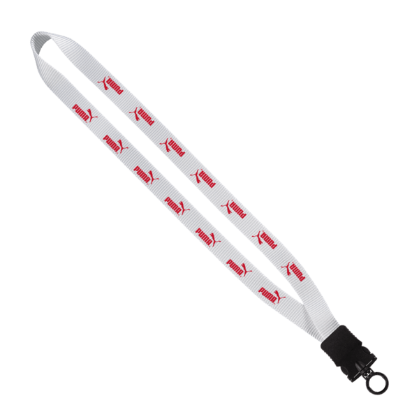 3/4" Smooth Nylon Lanyard with Snap-Buckle Release & O-Ring 2