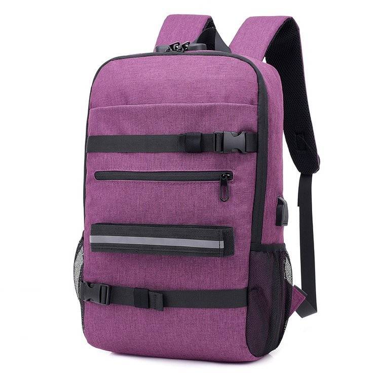 Water Resistant Canvas Backpack with Anti-Theft Lock 2