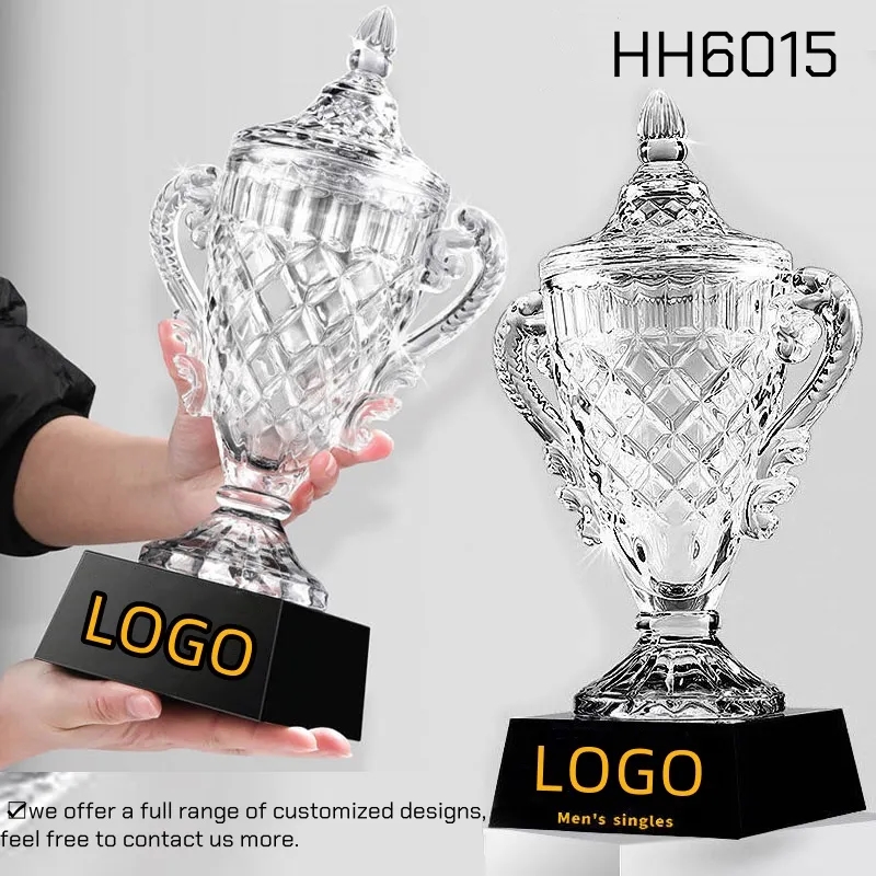 Factory Supply Crystal Trophy Cup Award Champion Winner 5