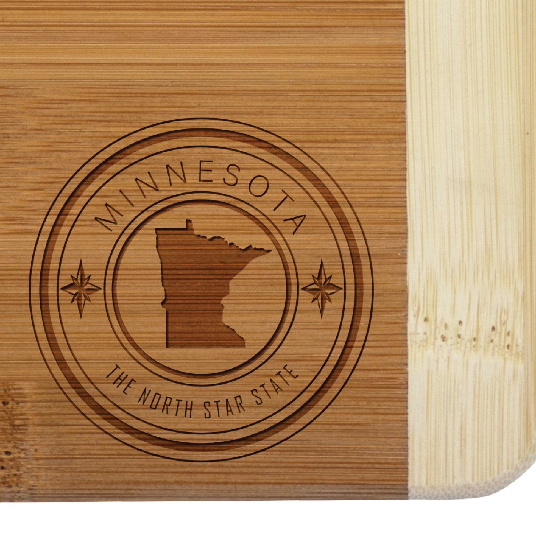 Minnesota State Stamp 2-Tone Bar Board 2
