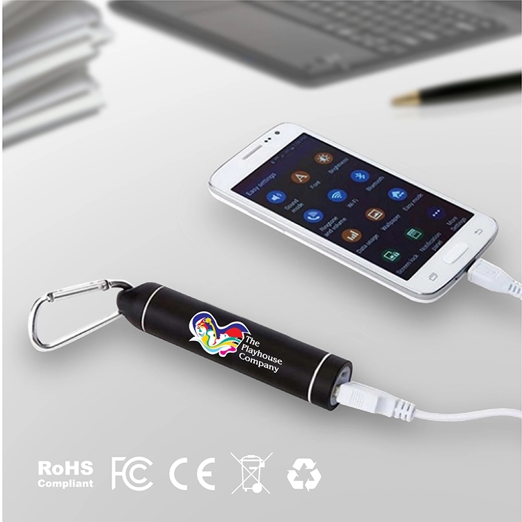 Cornell - 2200mAh PORTABLE CYLINDER POWERBANK W/ CARABINER 3